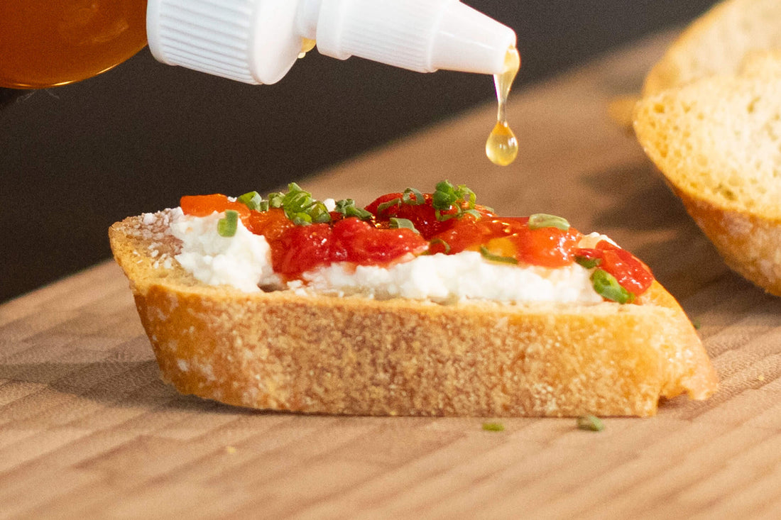 WHIPPED FETA CHEESE CROSTINI