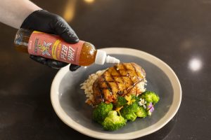 Grilled Chicken with Vegetables & Hot Honey
