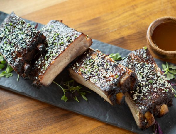 Smoked St. Louis Ribs with Little BEEst Scorpion Red Hot Honey Sauce