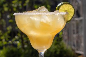 Spicy Pineapple Margarita with Little BEEst Pineapple Habanero Hot Honey Sauce