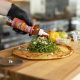 Thin Crust Pizza With Hot Honey Arugula Salad