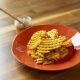 Crispy Waffle Fries with Hot Honey